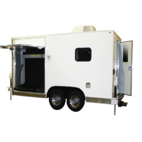 Mobile Pulled Type Trailer X-ray Handbag Baggage Scanner