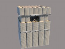 Accordion Folding Sand Filled Gabion Guard Tower ( Type 2 )