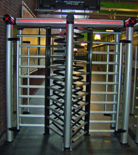 Motorized Full Height Double Turnstile